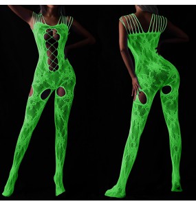 FEE ET MOI - Glow In The Dark Fishnet Bodystocking Dress (7481)